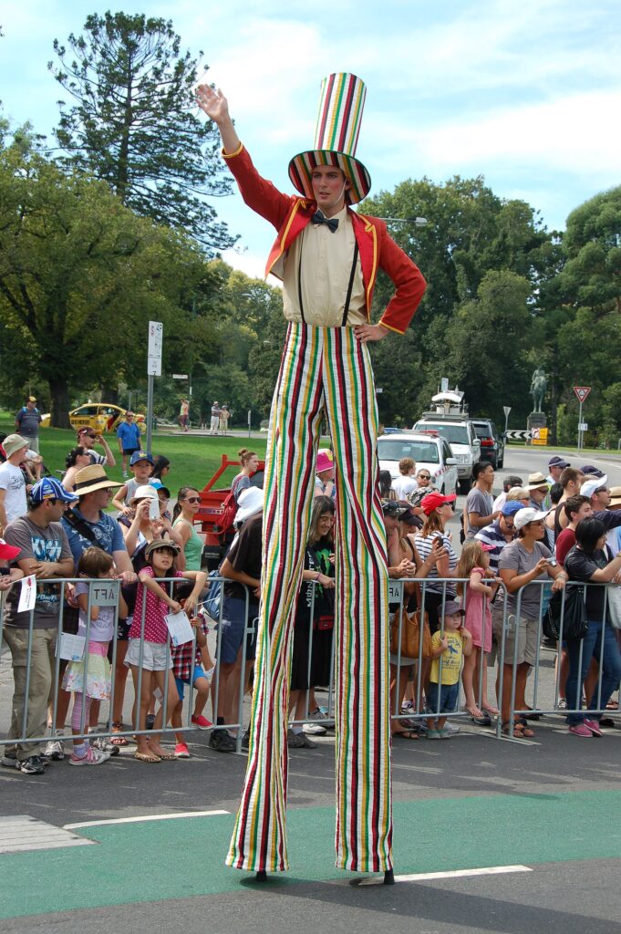 The Moomba Festival parade on St Kilda Road