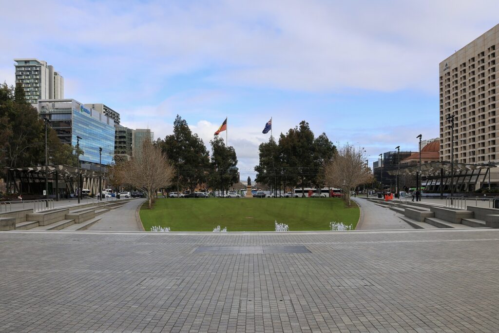 Victoria Square in central Adelaide, home to Tasting Australia's Town Square