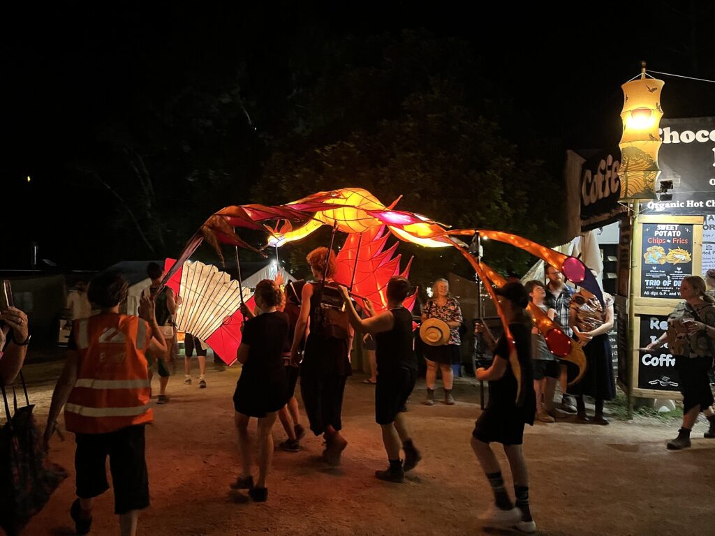 Festival crowd at Woodford Folk Festival